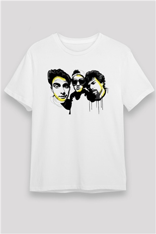 Beastie Boys Beyaz Unisex Tişört T-Shirt - TişörtFabrikası