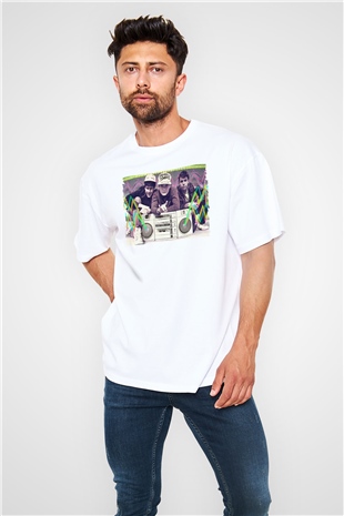 Beastie Boys Beyaz Unisex Tişört T-Shirt - TişörtFabrikası