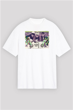 Beastie Boys Beyaz Unisex Tişört T-Shirt - TişörtFabrikası