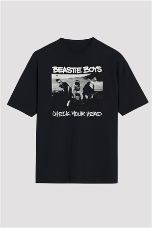 Beastie Boys Siyah Unisex Oversize Tişört T-Shirt