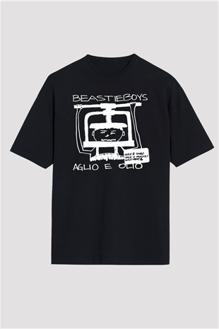 Beastie Boys Siyah Unisex Oversize Tişört T-Shirt