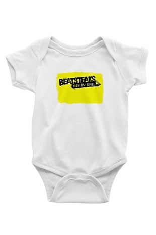 Beatsteaks Baskılı Unisex Beyaz Bebek Body - Zıbın