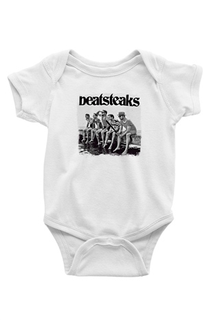 Beatsteaks Baskılı Unisex Beyaz Bebek Body - Zıbın