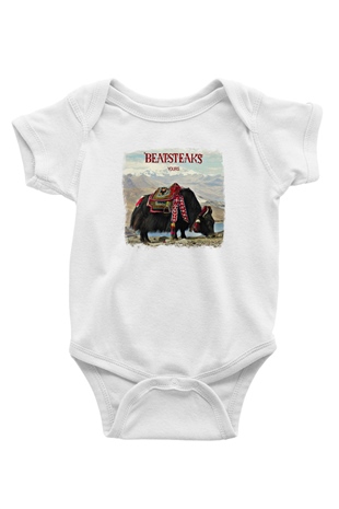 Beatsteaks Baskılı Unisex Beyaz Bebek Body - Zıbın