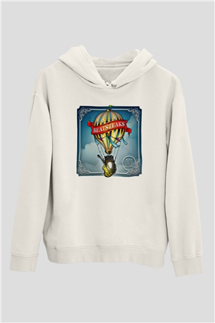 Beatsteaks Baskılı Unisex Beyaz Hoodie