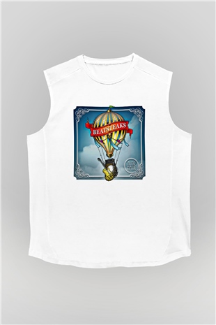 Beatsteaks Baskılı Unisex Beyaz Kolsuz Tişört