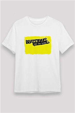 Beatsteaks Baskılı Unisex Beyaz Tişört
