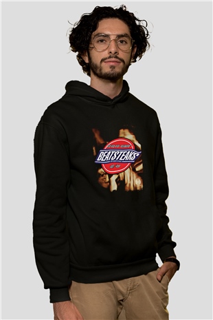 Beatsteaks Baskılı Unisex Siyah Hoodie