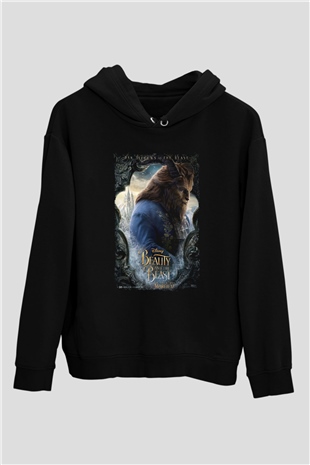 Beauty and the Beast Siyah Unisex Hoodie
