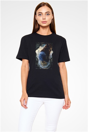 Beauty and the Beast Siyah Unisex Tişört T-Shirt