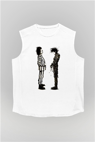 Beetlejuice Beterböcek Beyaz Unisex Kolsuz Tişört