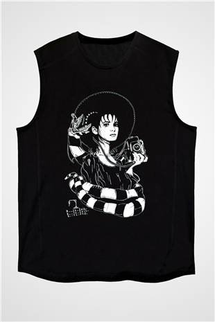 Beetlejuice Beterböcek Siyah Unisex Kolsuz Tişört