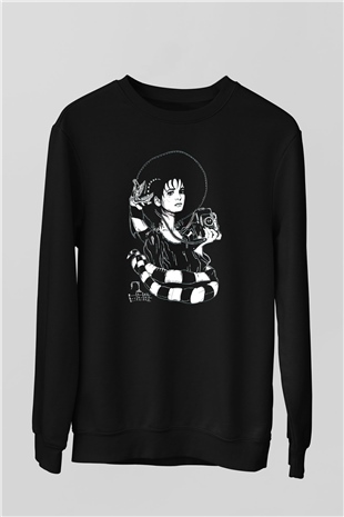 Beetlejuice Beterböcek Siyah Unisex Sweatshirt