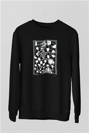 Beetlejuice Beterböcek Siyah Unisex Sweatshirt