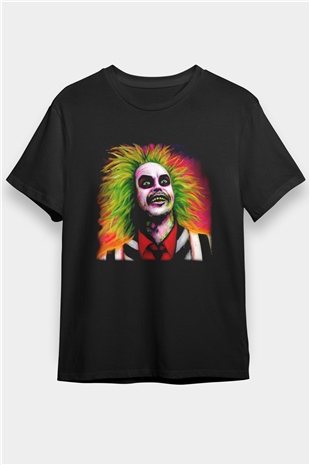 Beetlejuice Beterböcek Siyah Unisex Tişört