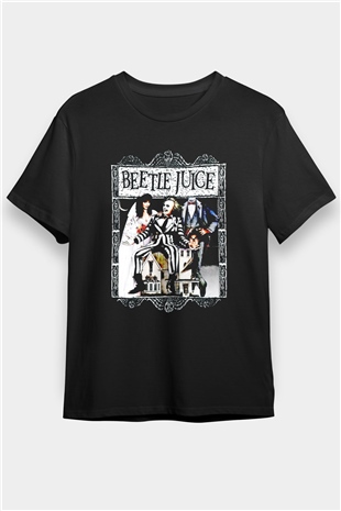 Beetlejuice Beterböcek Siyah Unisex Tişört