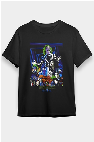 Beetlejuice Beterböcek Siyah Unisex Tişört