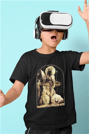 Behemoth Baskılı Siyah Unisex Çocuk Tişört