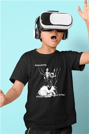 Behemoth Baskılı Siyah Unisex Çocuk Tişört