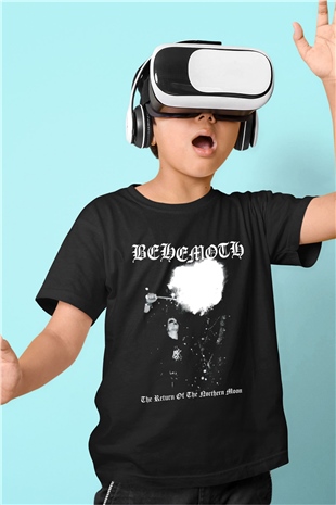 Behemoth Baskılı Siyah Unisex Çocuk Tişört