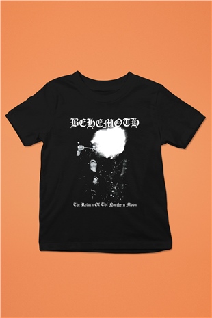 Behemoth Baskılı Siyah Unisex Çocuk Tişört