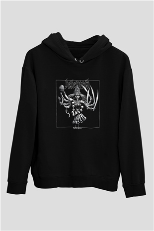 Behemoth Baskılı Unisex Siyah Hoodie