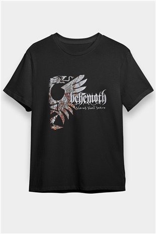 Behemoth Baskılı Unisex Siyah Tişört