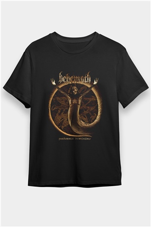 Behemoth Baskılı Unisex Siyah Tişört