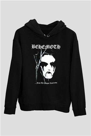 Behemoth Siyah Unisex Kapüşonlu Sweatshirt