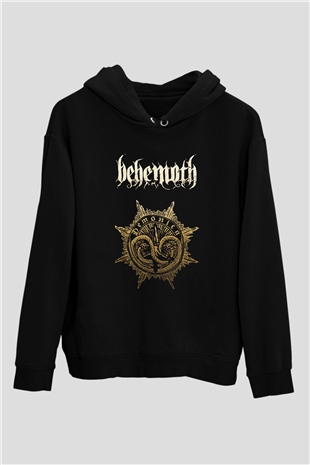 Behemoth Siyah Unisex Kapüşonlu Sweatshirt