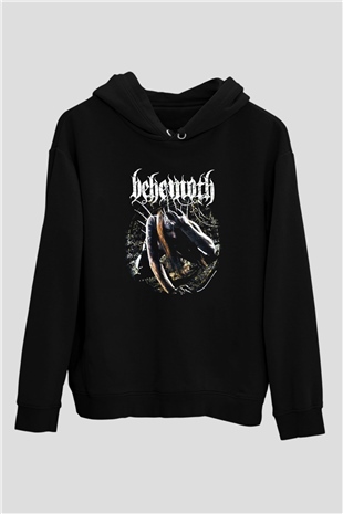Behemoth Siyah Unisex Kapüşonlu Sweatshirt