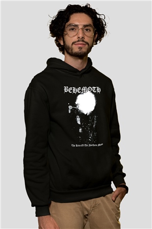 Behemoth Siyah Unisex Kapüşonlu Sweatshirt