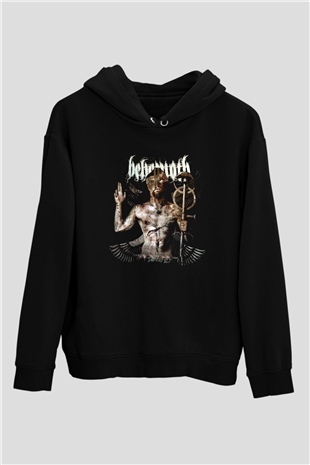 Behemoth Siyah Unisex Kapüşonlu Sweatshirt