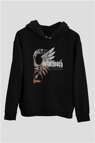 Behemoth Siyah Unisex Kapüşonlu Sweatshirt