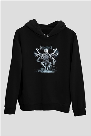 Behemoth Siyah Unisex Kapüşonlu Sweatshirt