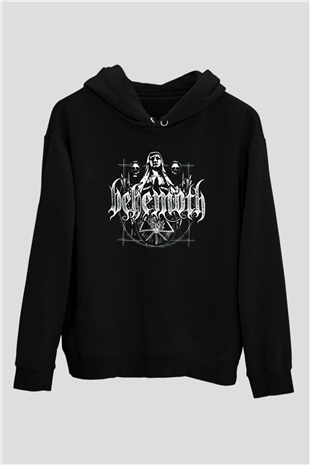 Behemoth Siyah Unisex Kapüşonlu Sweatshirt