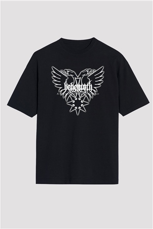 Behemoth Siyah Unisex Oversize Tişört T-Shirt