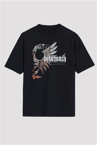 Behemoth Siyah Unisex Oversize Tişört T-Shirt