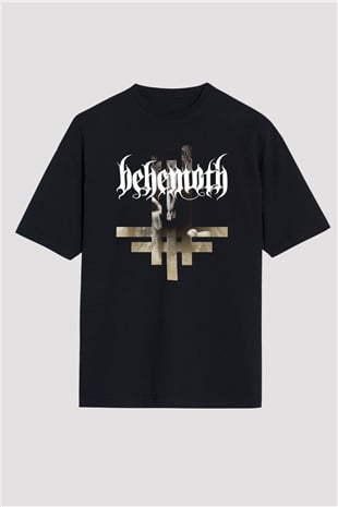 Behemoth Siyah Oversize Tişört Oversize T-shirt - TişörtFabrikası
