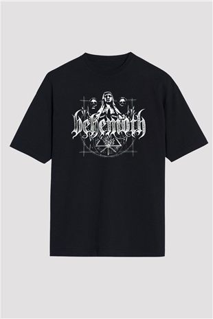 Behemoth Siyah Oversize Tişört Oversize T-shirt - TişörtFabrikası