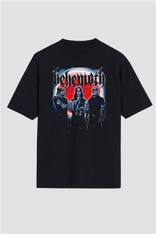 Behemoth Siyah Oversize Tişört Oversize T-shirt - TişörtFabrikası