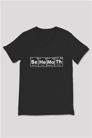 Behemoth Siyah Unisex V Yaka Tişört