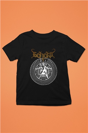 Beherit Baskılı Unisex Siyah Çocuk Tişört - Tshirt