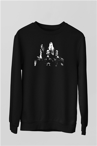 Behexen Baskılı Unisex Siyah Sweatshirt