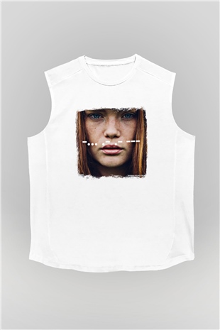 Being as an Ocean Baskılı Unisex Beyaz Kolsuz Tişört