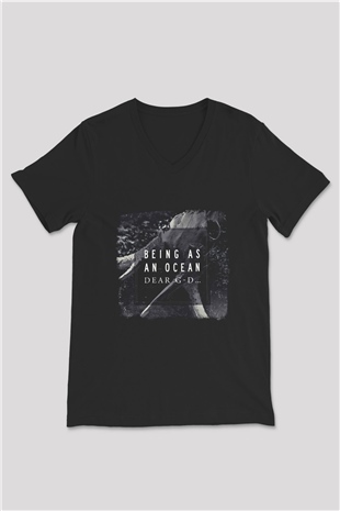 Being as an Ocean Baskılı Unisex Siyah V Yaka Tişört