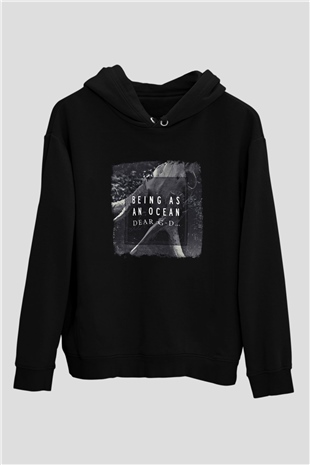 Being as an Ocean Baskılı Unisex Siyah Hoodie