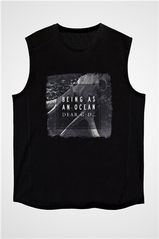 Being as an Ocean Baskılı Unisex Siyah Kolsuz Tişört