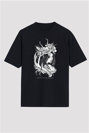 Being as an Ocean Siyah Unisex Oversize Tişört T-Shirt