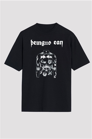 Being as an Ocean Siyah Oversize Tişört Oversize T-shirt - TişörtFabrikası